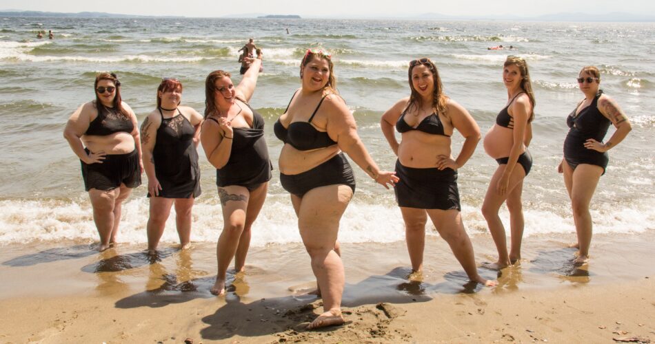 Obese Woman on Beach